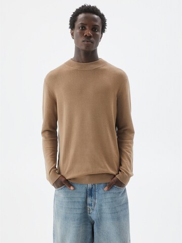 Pull-over Pull&Bear en beige : devant