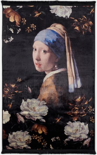 ESSENZA Teppich 'Floral Girl' in mischfarben / schwarz, Produktansicht