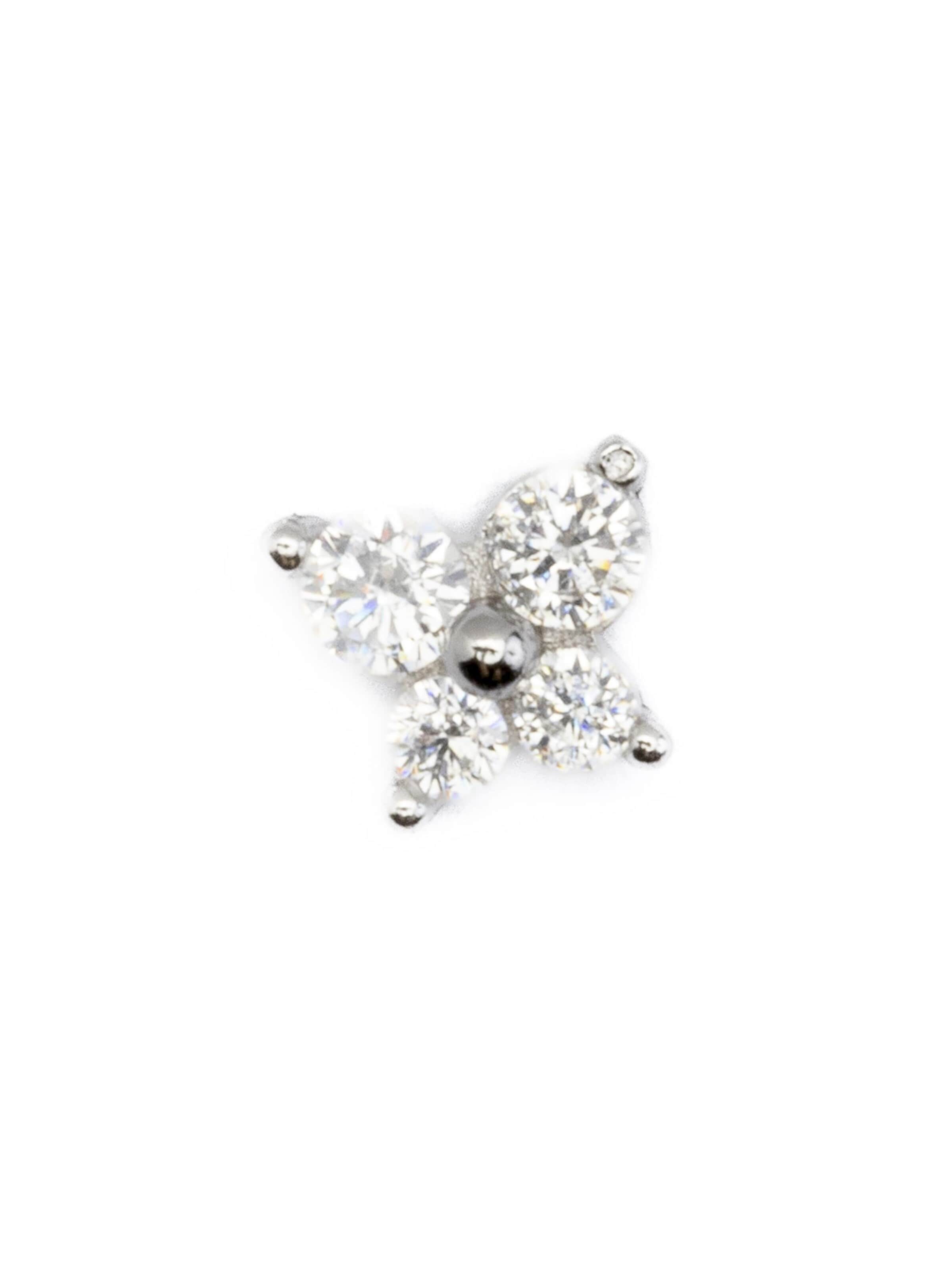 LuxenterPiercing nakit 'Udra' - bijela boja