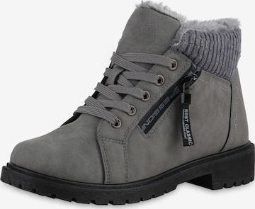 Van Hill Stiefelette ' Samantha ' in Grau: Vorderseite