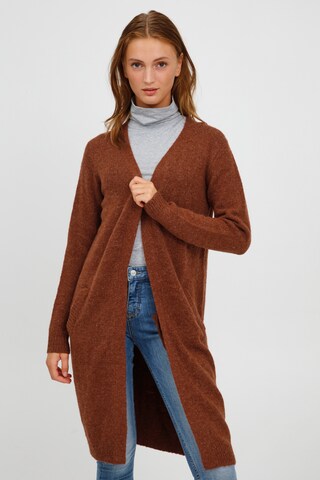 Cardigan 'Mirelle' b.young en marron : devant