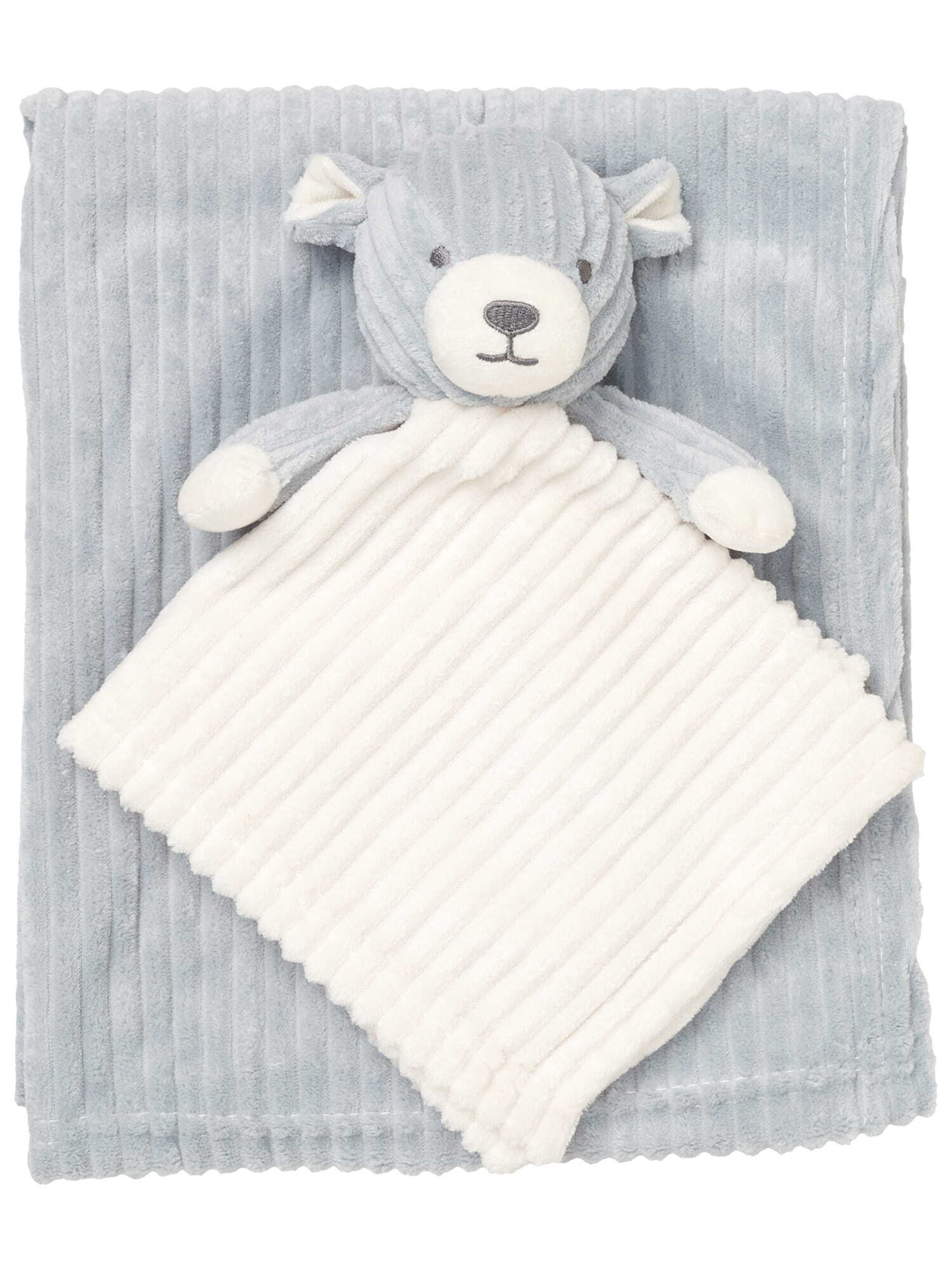 Snuggle Tots Babydeken 'Maus' in Wit: voorkant