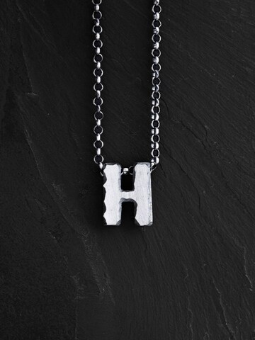 REYTEL Necklace 'Letter H' in Silver
