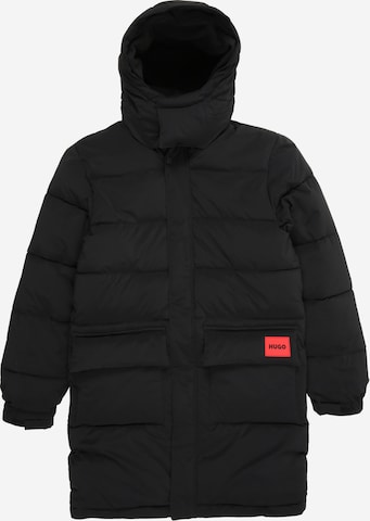 HUGO Pitkä takki värissä musta: etupuoli