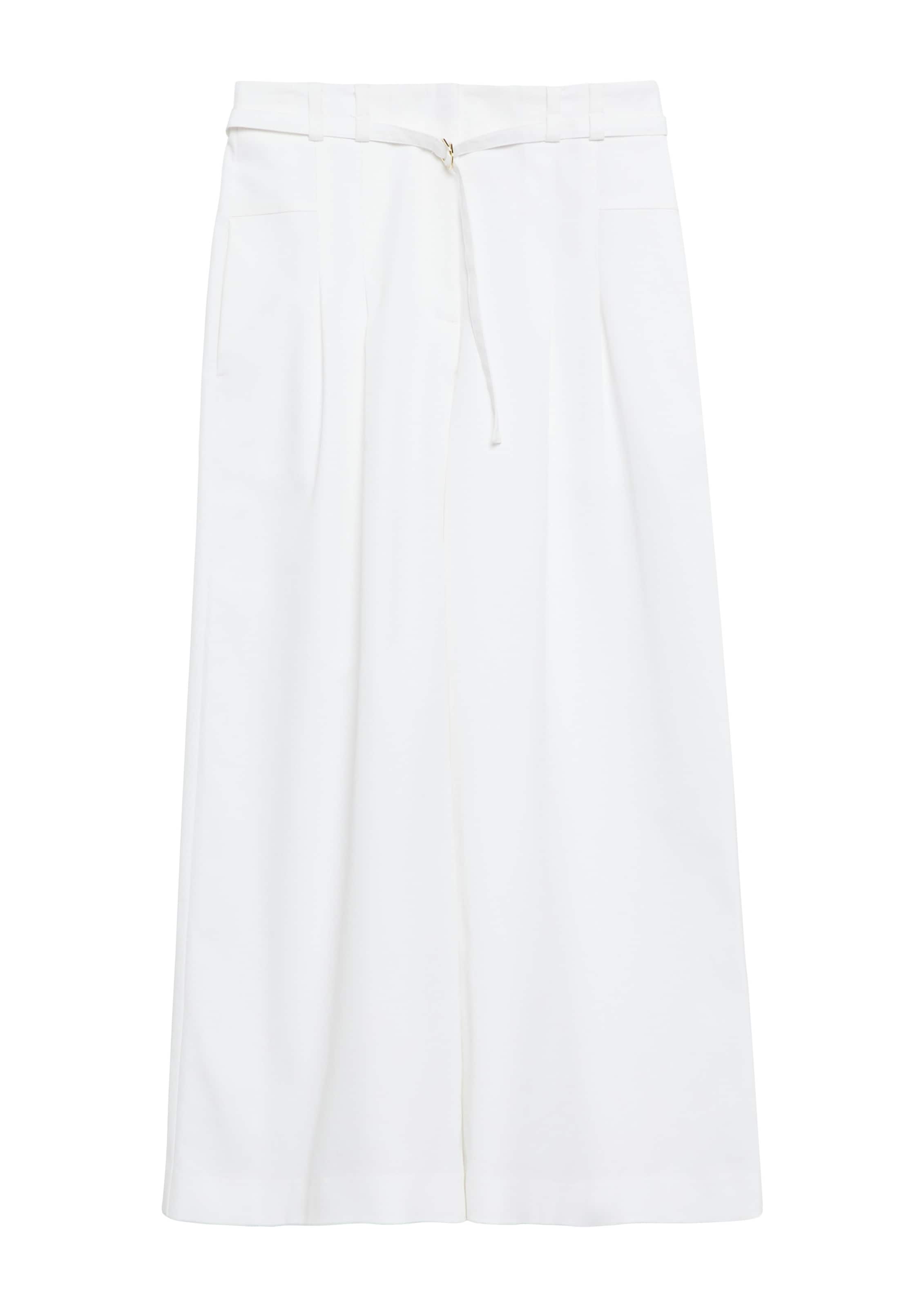 COMMA - Pierna ancha Pantalón plisado en blanco: frente