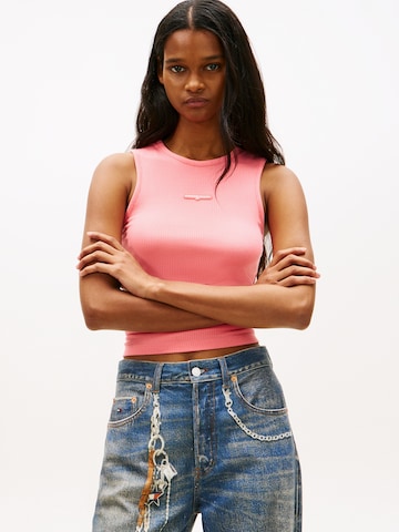 Tommy Jeans Топ в Ярко-розовый: спереди
