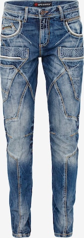 CIPO & BAXX Slimfit Jeans 'Crossroads' in Blauw: voorkant