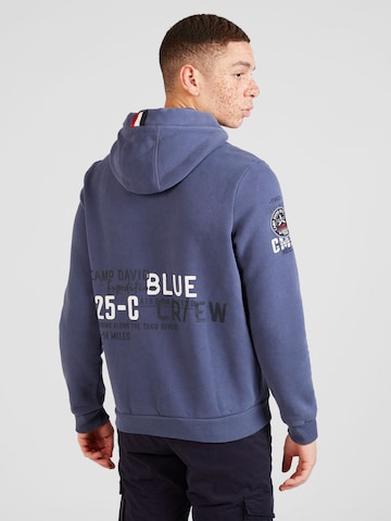 CAMP DAVID Sweatshirt 'Alaska Ice Tour' in Blauw