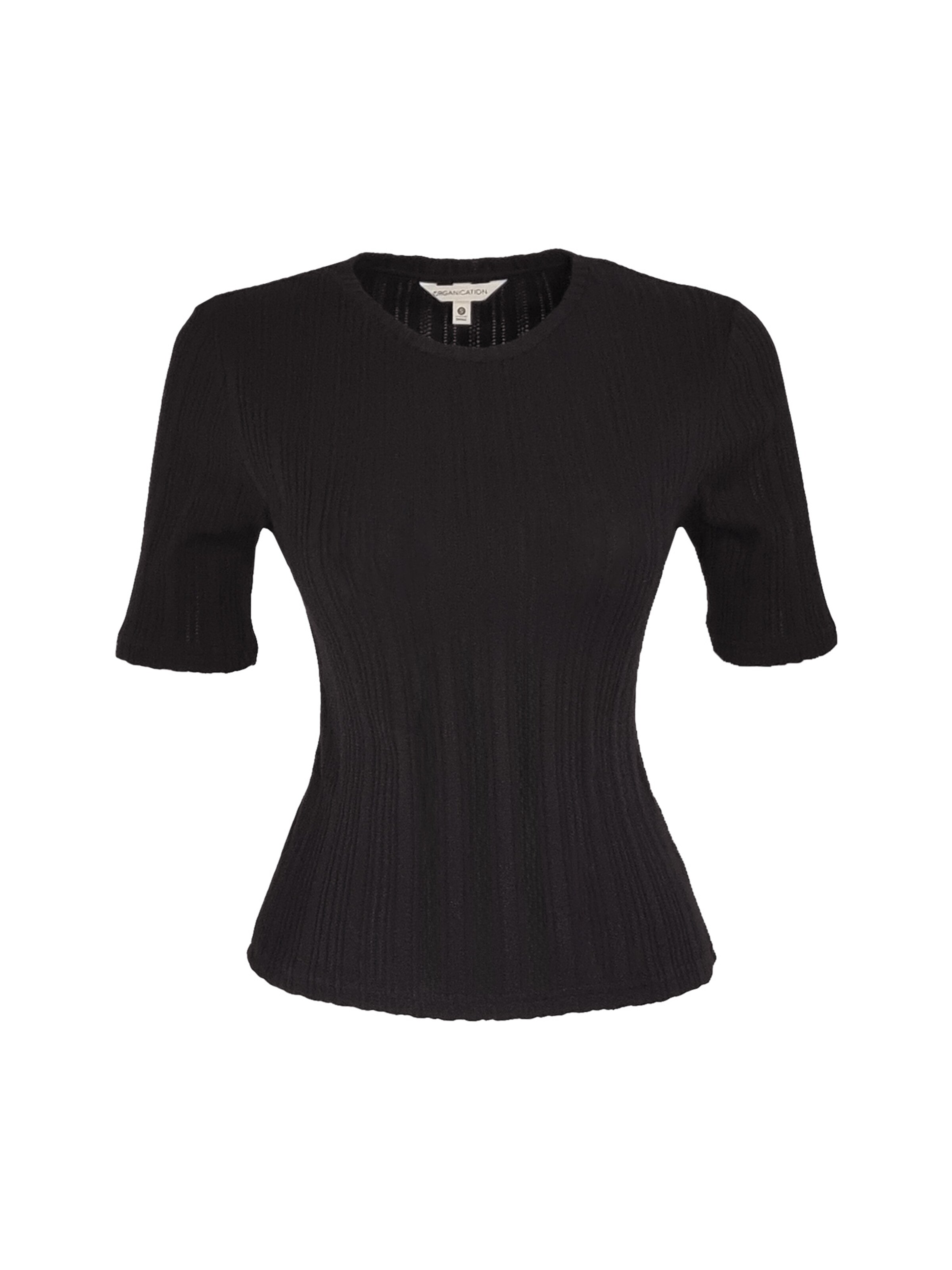 Organication Shirt in Black: front