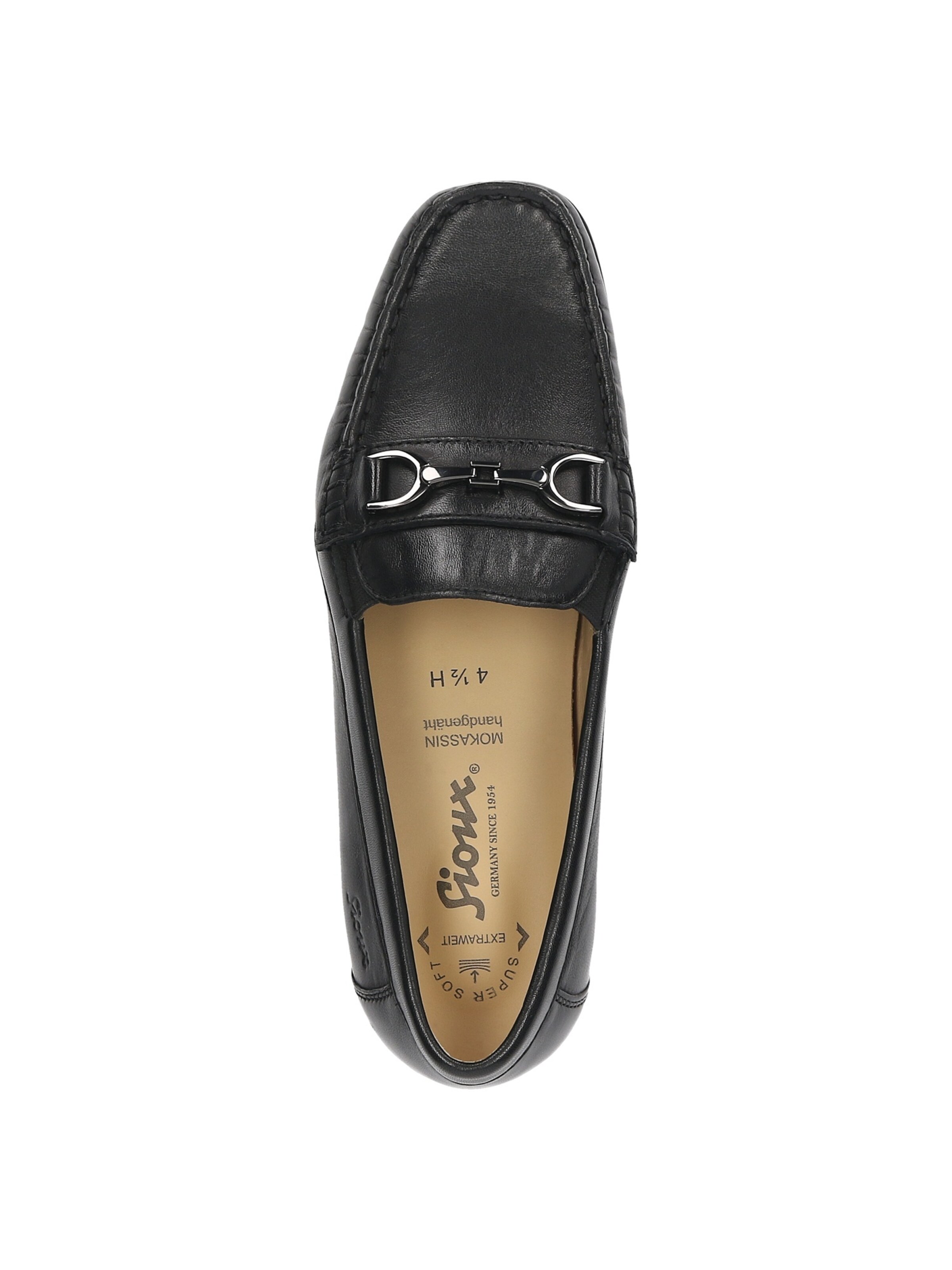 SIOUX Mokassin in Schwarz