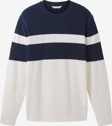 Pull-over TOM TAILOR en bleu : devant