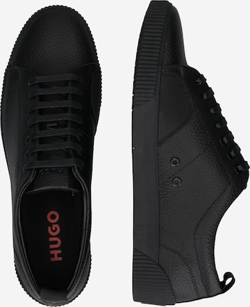 HUGO Red Låg sneaker 'Zero Tenn' i svart