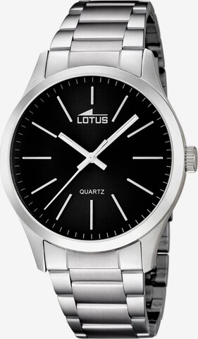 Montre à affichage analogique Lotus en noir : devant