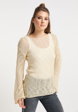 Pull-over myMo ROCKS en beige : devant