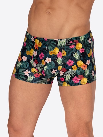 Olaf Benz Zwemshorts ' BLU2553 Beachpants ' in Groen: voorkant