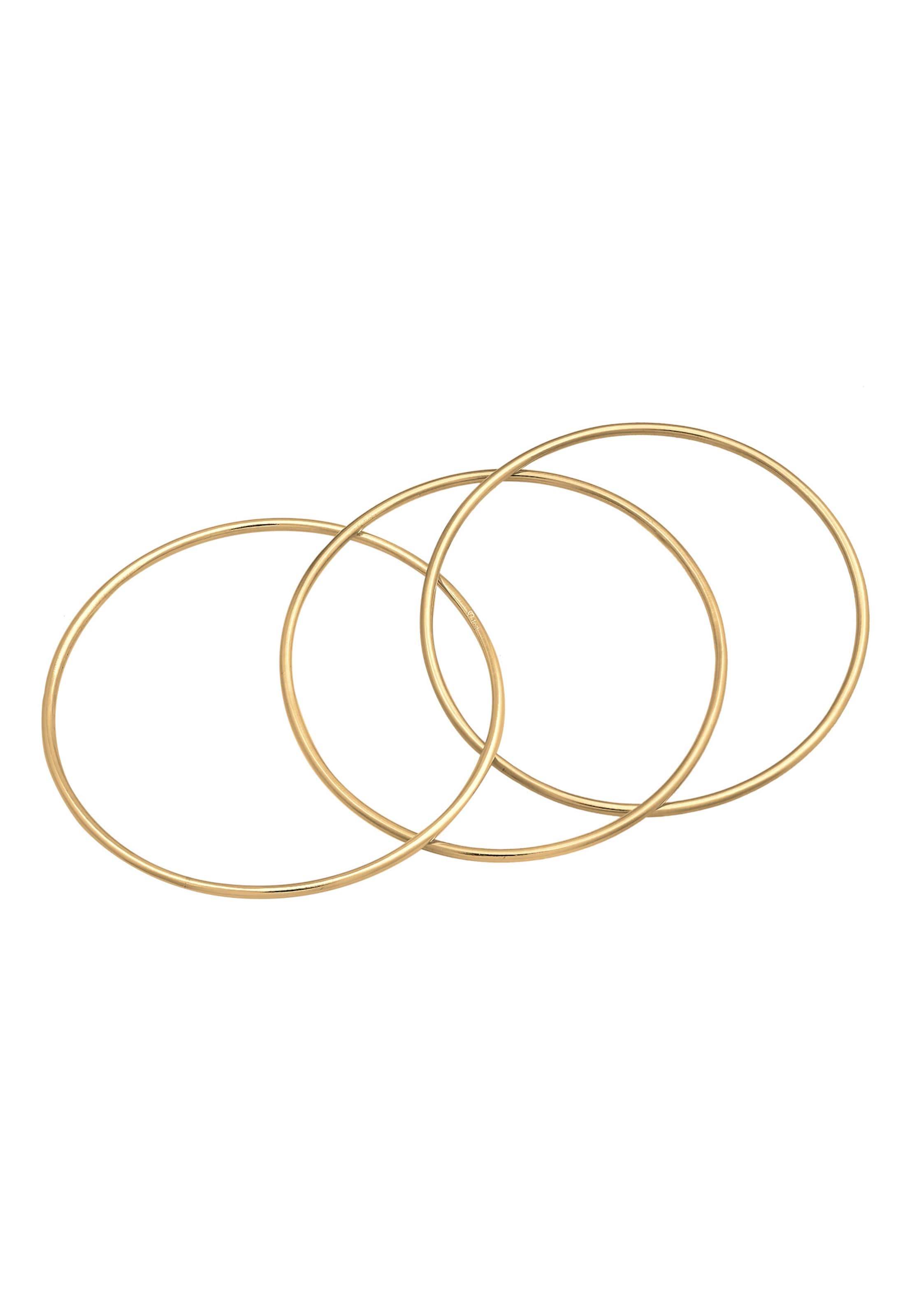 zelts ELLI PREMIUM Rokassprādze 'Trio'