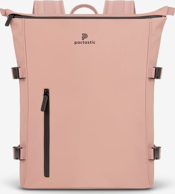 Pactastic Backpack in Pink: front