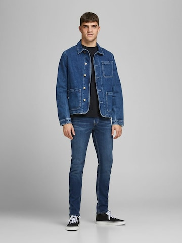 Coupe slim Jean 'GLENN' JACK & JONES en bleu