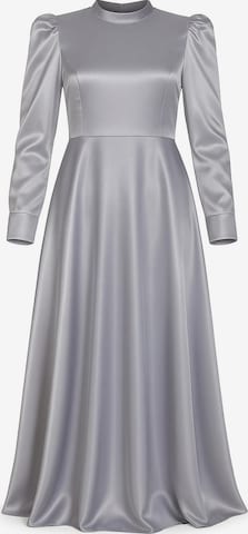 Robe de soirée MODAMIHRAM en gris : devant