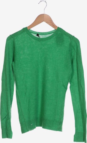 Turnover Sweater & Cardigan in XS in Green: front