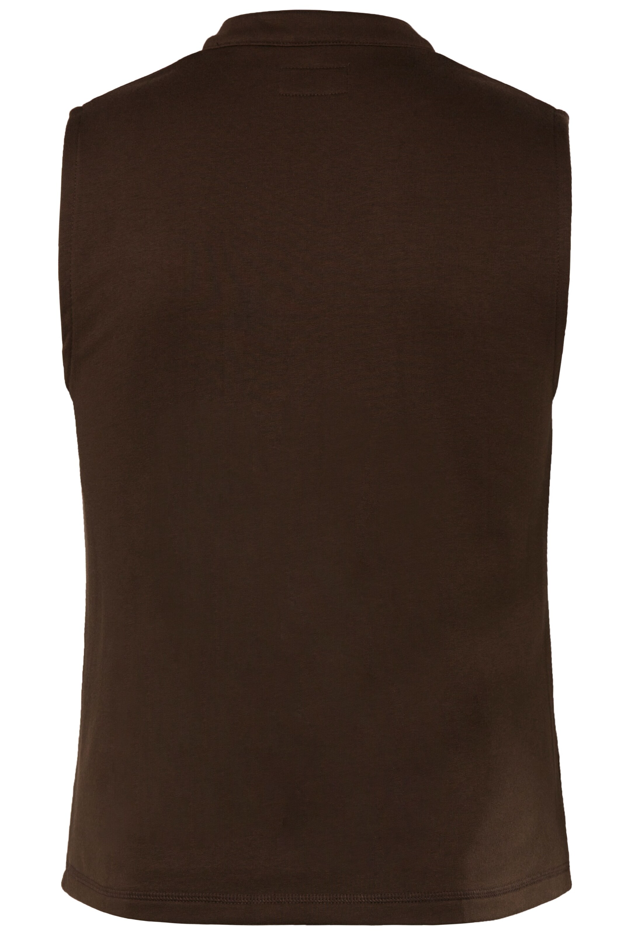 Men Plus Weste in Braun