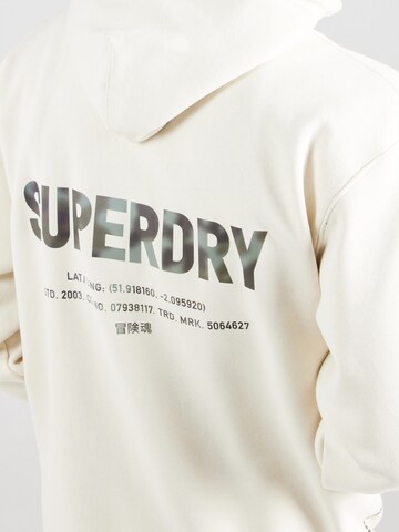 Sweat-shirt Superdry en blanc