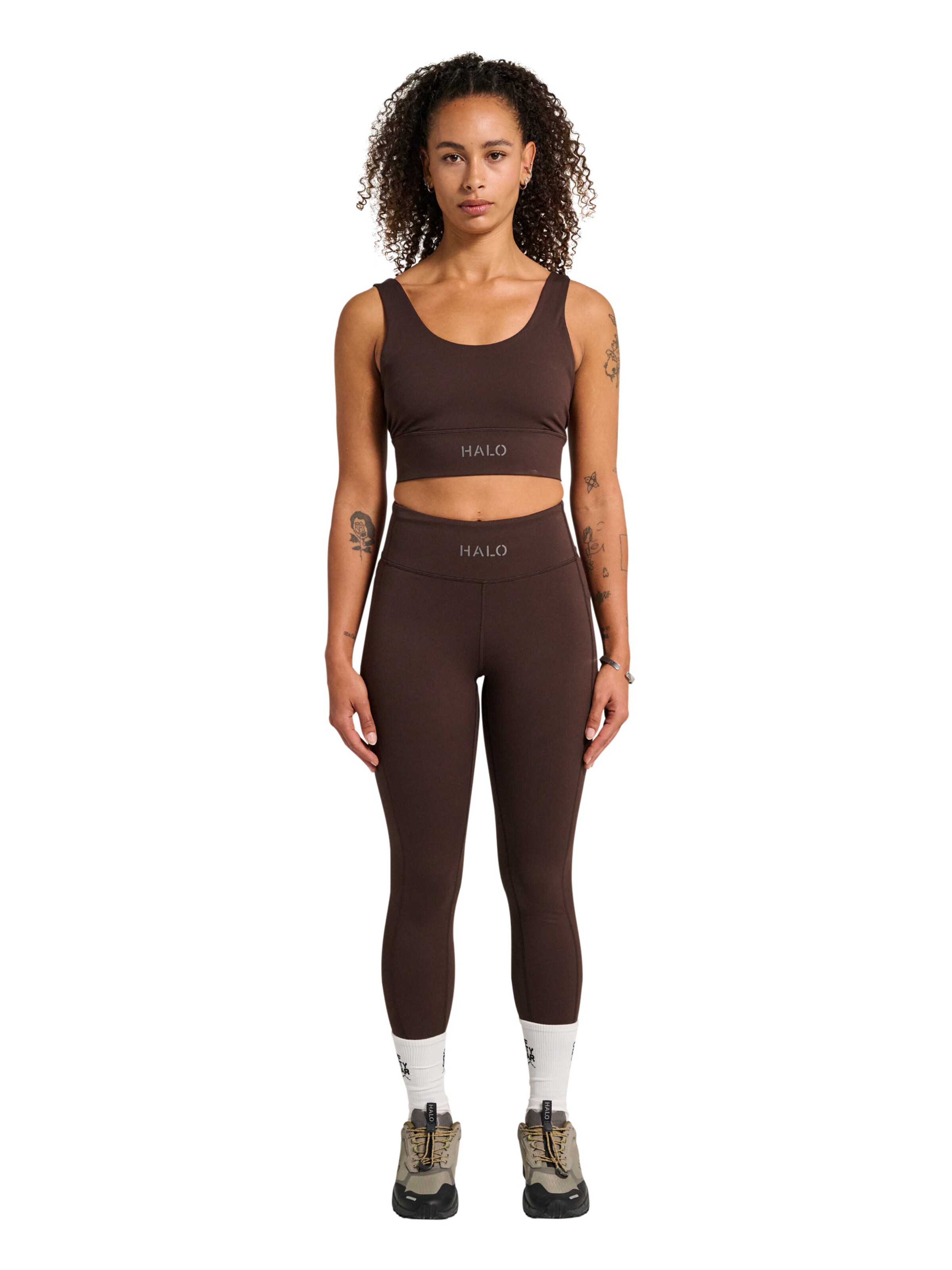 Bustier Haut de sport HALO en marron