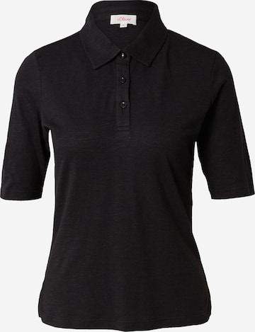 s.Oliver Poloshirt in Schwarz: predná strana