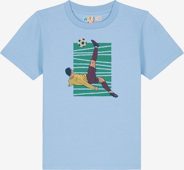 watabout.kids T-Shirt 'Fußball' in Blau: Vorderseite