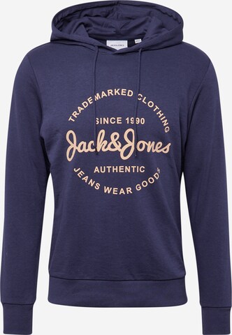 JACK & JONESSweater majica 'FOREST' - plava boja: prednji dio