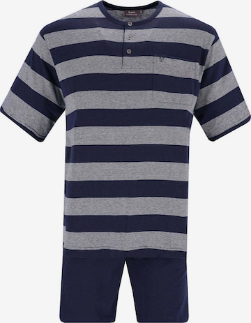 HAJO Short Pajamas in Blue: front