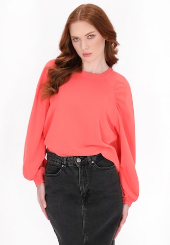 DreiMaster Vintage Sweatshirt 'Classic Look' in Orange: front