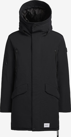 khujoZimski kaput 'Larc' - crna boja: prednji dio