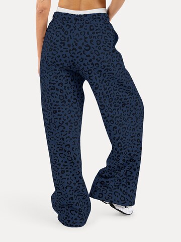 Loosefit Pantalon Smilodox en bleu