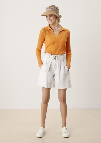 s.Oliver Wide Leg Shorts in Weiß