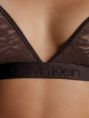 Calvin Klein Underwear Triangel BH 'Intrinsic' in Bruin