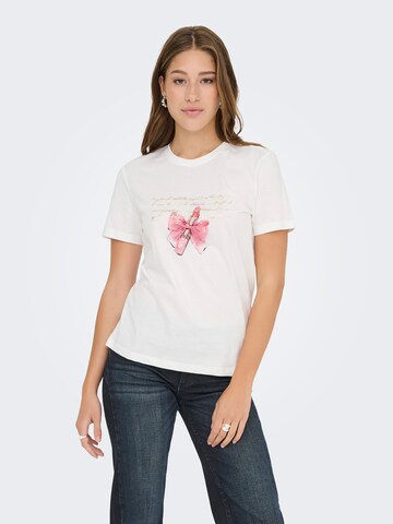 T-shirt ONLY en blanc : devant