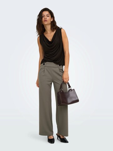 JDY Loose fit Pleat-Front Pants 'JDYGEGGO' in Grey