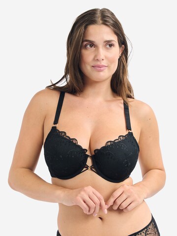 ETAM T-Shirt BH 'Gamme' in Schwarz: Vorderseite