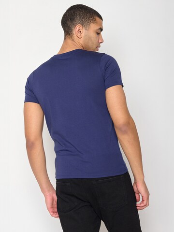 T-Shirt 'Bike Grid' GREENBOMB en bleu