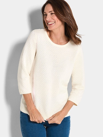 Pull-over Goldner en blanc : devant