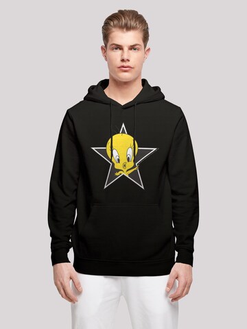 F4NT4STIC Sweatshirt 'Looney Tunes' in Zwart: voorkant
