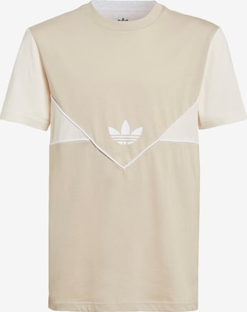 T-Shirt 'Adicolor' ADIDAS ORIGINALS en beige : devant