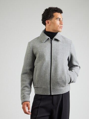 SELECTED HOMME Übergangsjacke 'New Filip' in Grau: Vorderseite