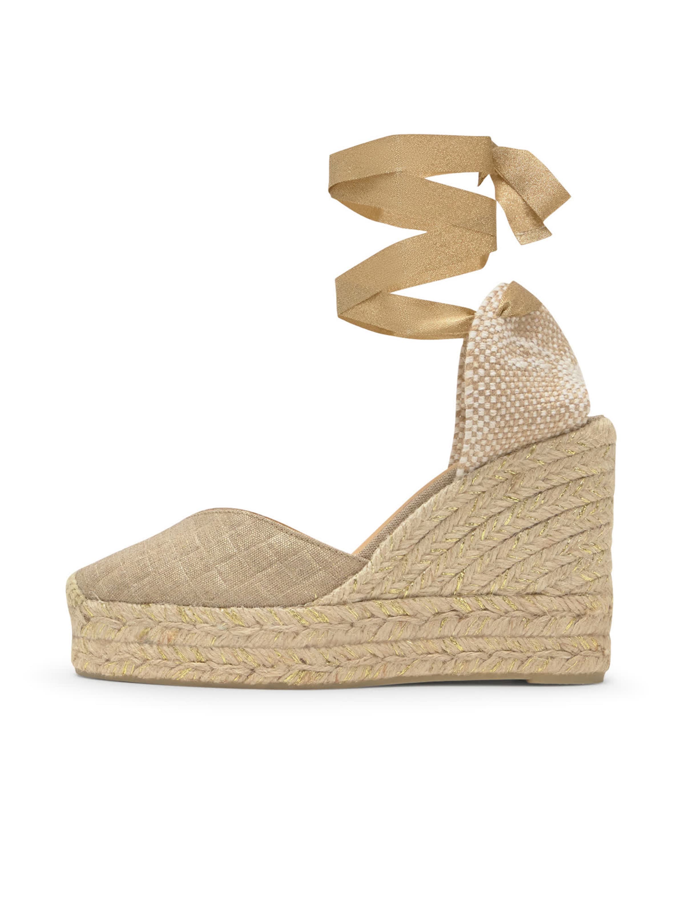 Espadrillas 'Chiara' di Castañer in beige: frontale
