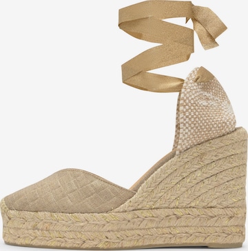 smėlio Castañer Espadrilės 'Chiara': priekis