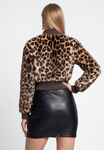 Veste mi-saison faina en marron