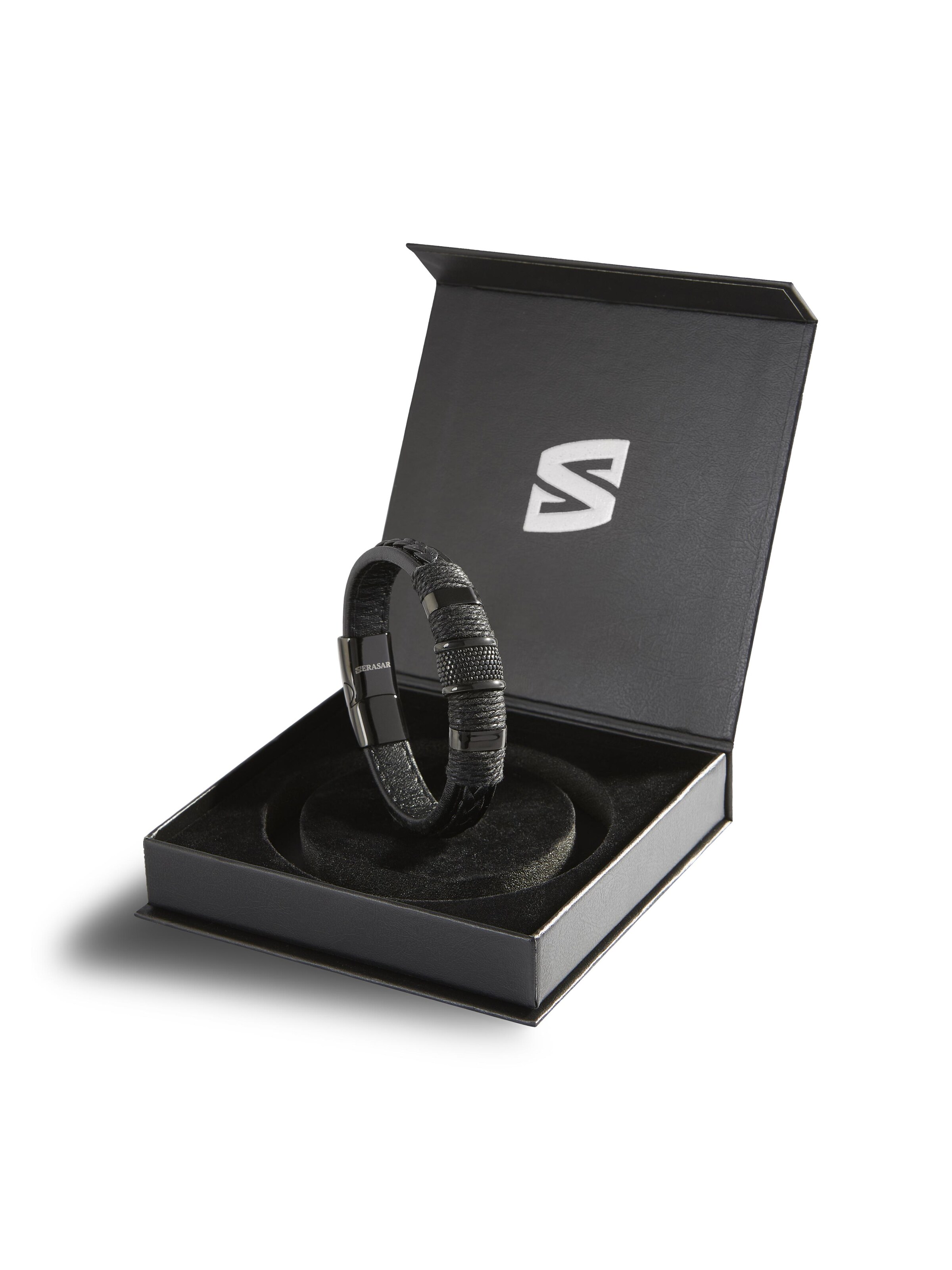 Bracelet 'Ring' SERASAR en noir