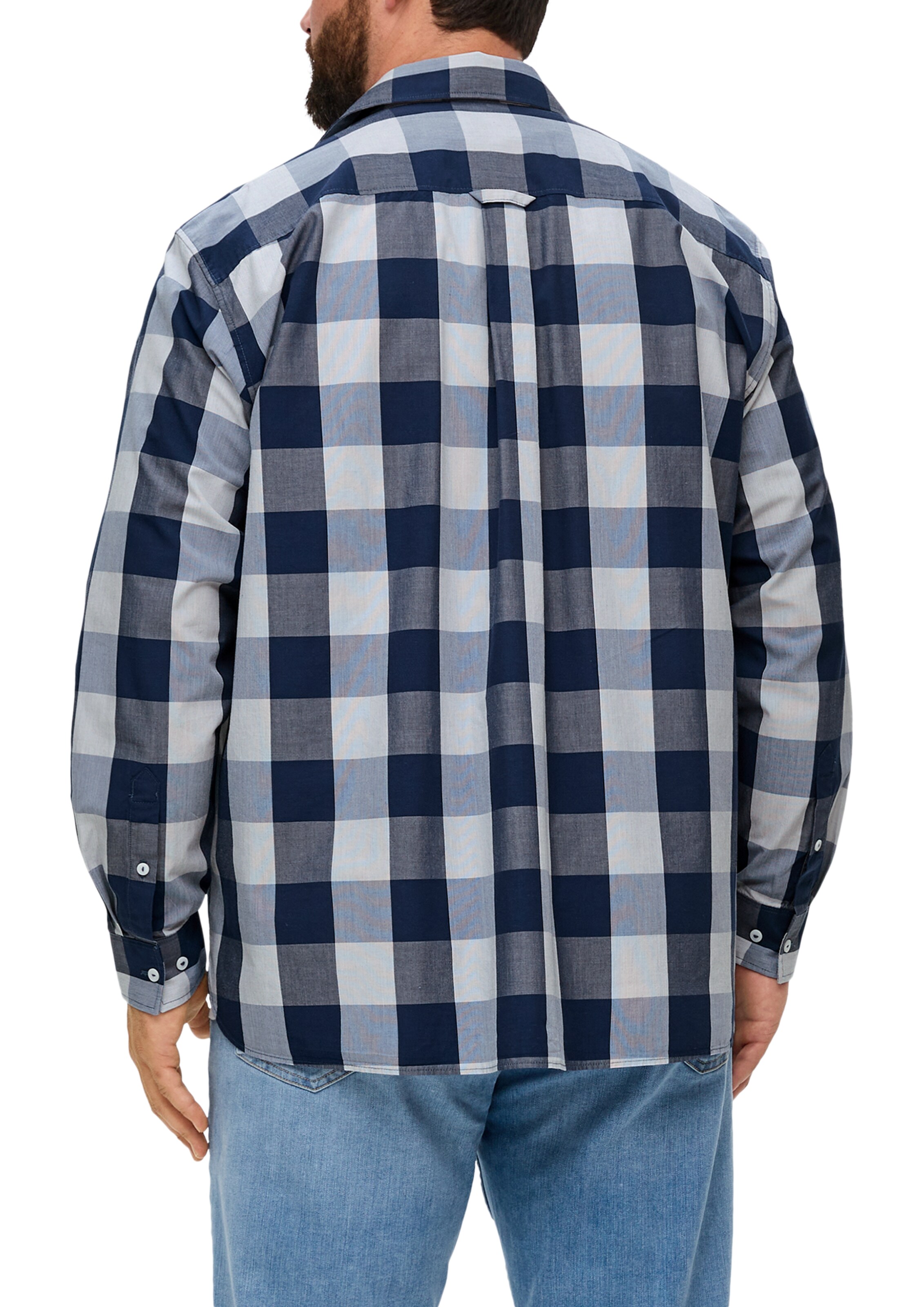 Coupe regular Chemise s.Oliver Red Label Big & Tall en bleu