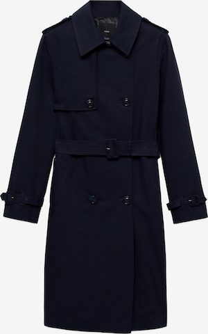 MANGO Přechodný kabát 'Polana' – modrá: přední strana